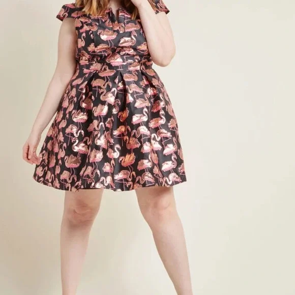 Modcloth "Personal Boldness" in Flamingos - Picture 7 of 7